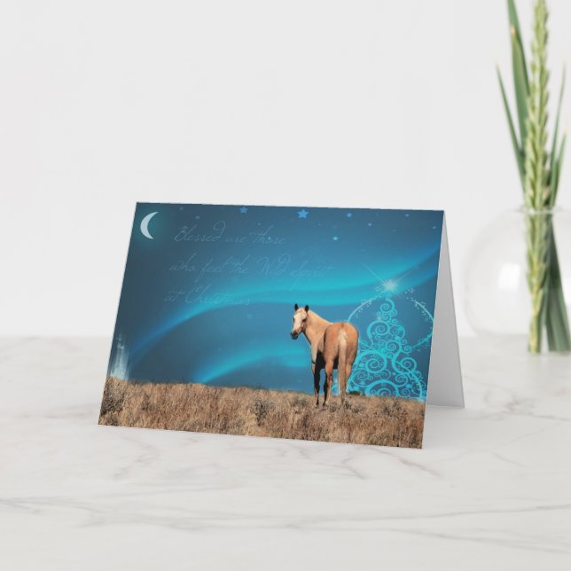 Tarjeta Festiva Siente la carta de los Navidades espirituales (Anverso)