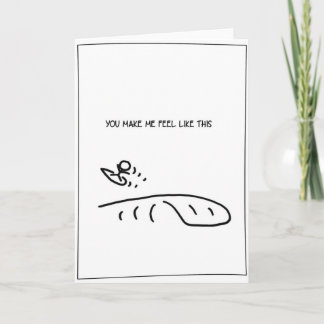 Tarjeta Festiva 'Siéntete así' - Surfing Valentine Card