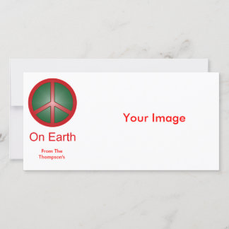 Tarjeta Festiva Signo de paz de los navidades