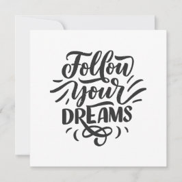 Tarjeta Festiva "Sigue Tus Sueños | Inspirador y motivación