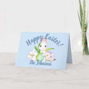 Tarjeta Festiva Silencio de Pascua y Dulces
