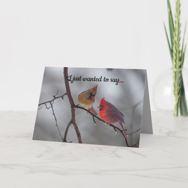 Tarjeta Festiva Silent Wonders "Te echo de menos". (Anverso)