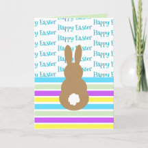Silueta de conejo de Pascua feliz