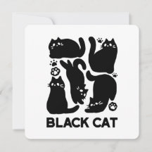 Siluetas de Gatos Negros - Diseño Felino Adorable