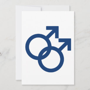Tarjeta Festiva Símbolo de género de hombres gays de MLM