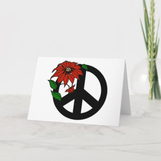 Tarjeta Festiva Símbolo de paz de vacaciones