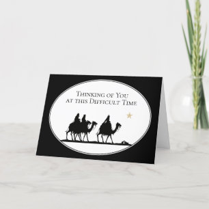 Tarjeta Festiva Simpatía PENSANDO EN TI   Tres Reyes Magos   Navid