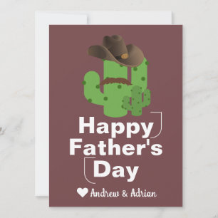 Tarjeta Festiva simple día del padre, vaquero de la camisa del cac