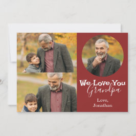 Tarjeta Festiva simple Día feliz del padre, abuelo tres foto