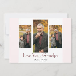 Tarjeta Festiva simple Día feliz del padre, abuelo tres foto