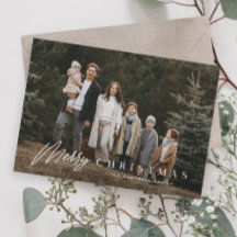 Simple Merry Script 3 Navidades fotográficos