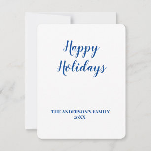 Tarjeta Festiva Simple minimal añade tu logotipo texto nombre