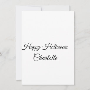 Tarjeta Festiva SIMPLE MÍNIMO.CUTIE AGREGA NOMBRE BEBÉ feliz Hallo