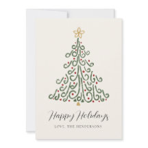 Simple Modern Rustic Christmas Tree 