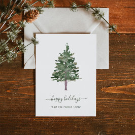 Tarjeta Festiva Simple Pine