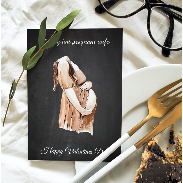 Tarjeta Festiva Simple regalo de Día de San Valentín embarazada em (Subido por el creador)