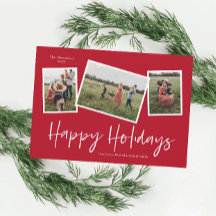 Simple Script Felices Fiestas 3 Foto Collage