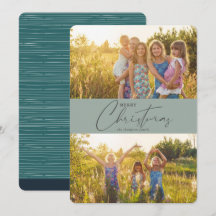 Simple y moderna Fotos de escritura verde navideña