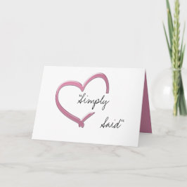 Tarjeta Festiva Simplemente Dijo "Cásate conmigo"