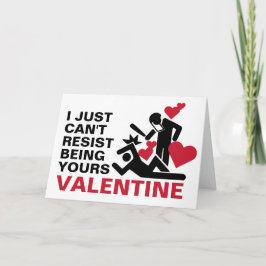 Tarjeta Festiva Simplemente no puedo resistir