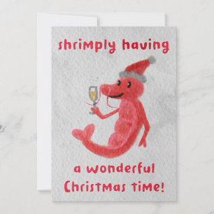 Tarjeta Festiva ¡Simplemente pasando una maravillosa Navidad!