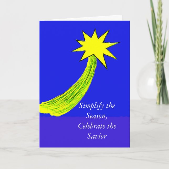 Tarjeta Festiva Simplificar la estación (Anverso)