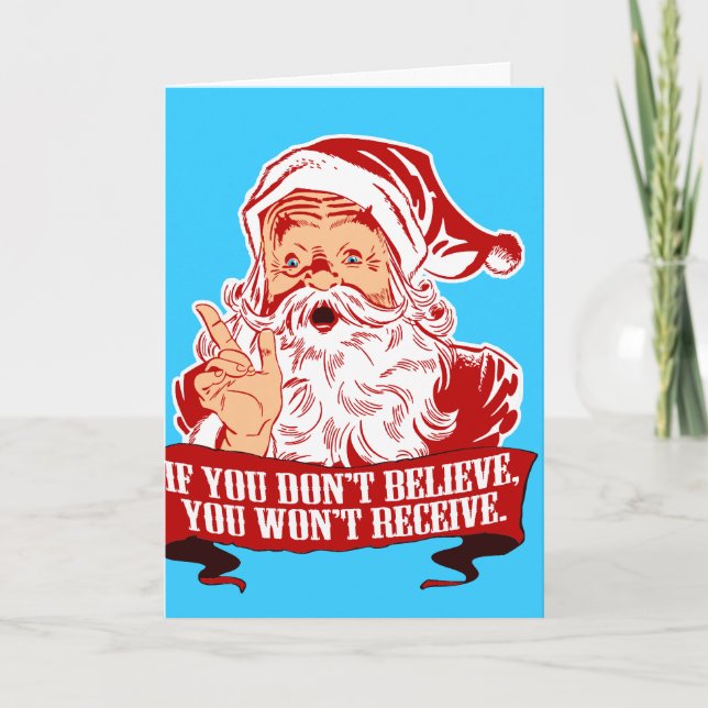 Tarjeta Festiva Sin creer que no recibiera (Anverso)