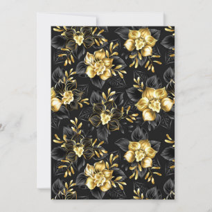 Tarjeta Festiva Sin inconvenientes con las orquídeas de joyas