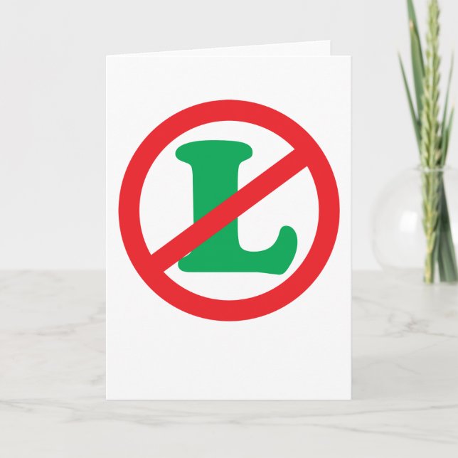 Tarjeta Festiva Sin L (Anverso)