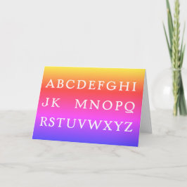 Tarjeta Festiva Sin L para Navidades Gradiente Arcoiris