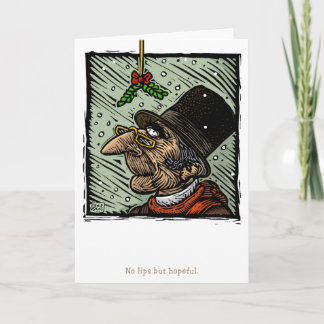Tarjeta Festiva Sin labios pero esperanzador