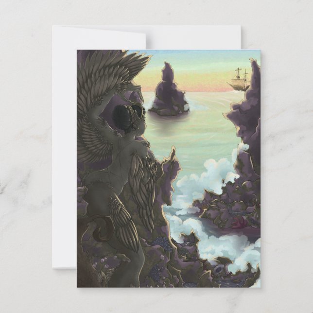 Tarjeta Festiva Siren Stones (Anverso)