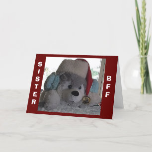 TARJETA FESTIVA SISTE-ESTE FELIZ PUP DICE QUE NAVIDADES ESPECIALES