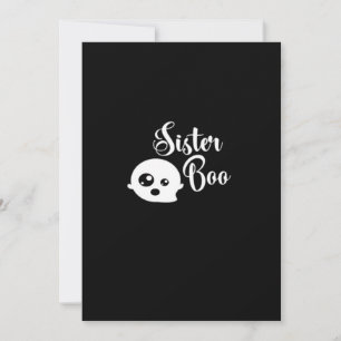 Tarjeta Festiva Sister Boo Look Clásico de Halloween