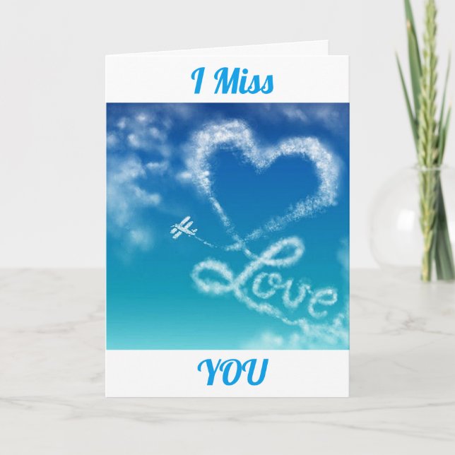 TARJETA FESTIVA SKY ESCRIBIENDO PARA MI AMOR (TE FALTA) (Anverso)