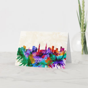 Tarjeta Festiva Skyline de Leicester