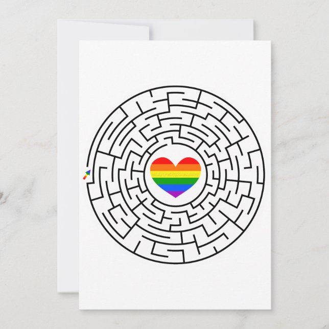 Tarjeta Festiva SlipperyJoe el labyri labyri del rompecabezas de l (Anverso)