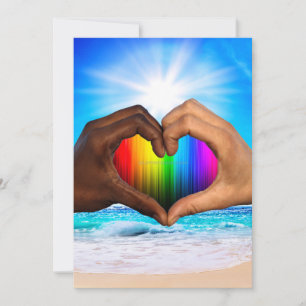 Tarjeta Festiva SlipperyJoe es un hombre interracial de dos manos.
