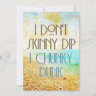 Tarjeta Festiva SlipperyJoe's Skinny Dip Chunky Dunk azul claro wa