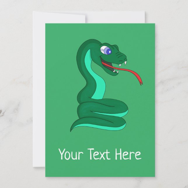 Tarjeta Festiva Snake Card (Anverso)