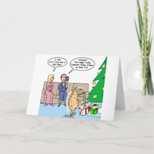 Tarjeta Festiva Snake Christmas Present