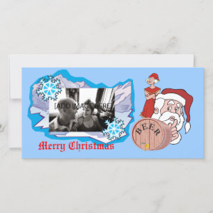 Tarjeta Festiva Sneaky Sneaky Santa, [Añadir imagen]