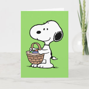 Tarjeta Festiva Snoopy Feliz Pascua