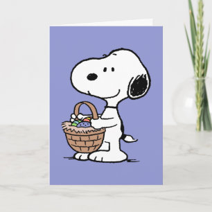 Tarjeta Festiva Snoopy Happy Easter