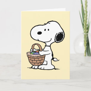 Tarjeta Festiva Snoopy Happy Easter