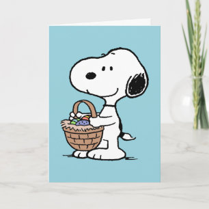 Tarjeta Festiva Snoopy Happy Easter