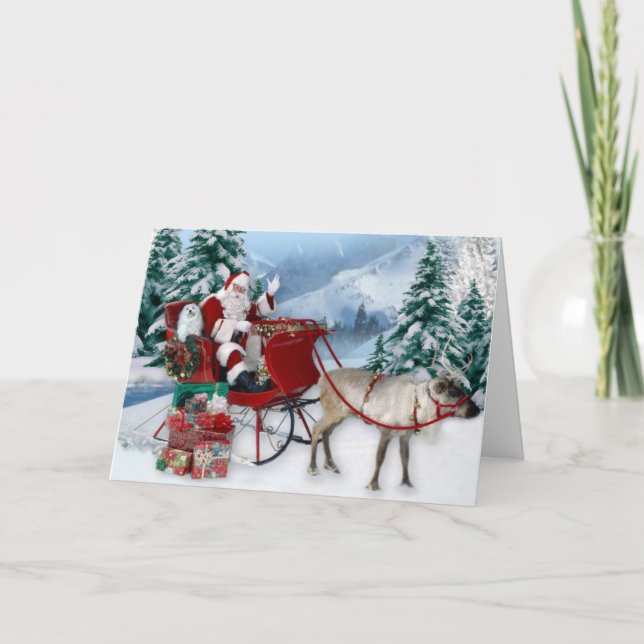 Tarjeta Festiva Snowdrop, la carta de los Navidades malteses (Anverso)