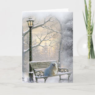 Tarjeta Festiva Snowdrop, la carta de los Navidades malteses