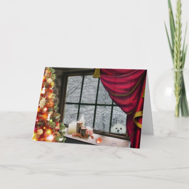 Tarjeta Festiva Snowdrop, la carta de los Navidades malteses (Anverso)