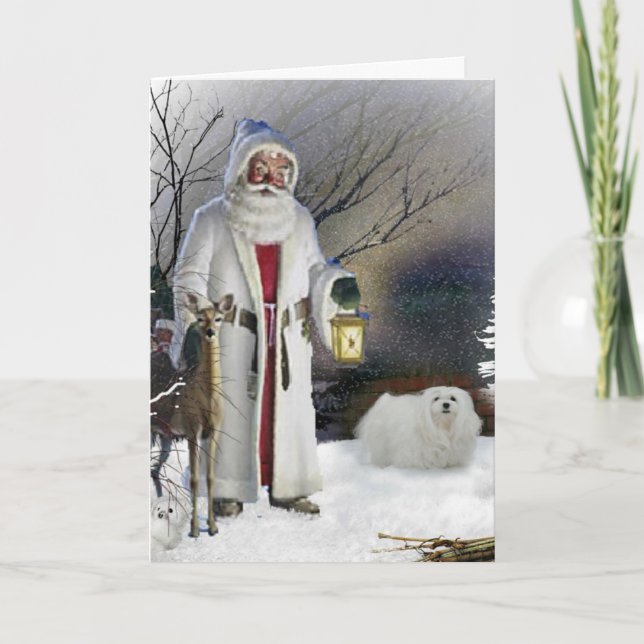 Tarjeta Festiva Snowdrop, la carta de los Navidades malteses (Anverso)